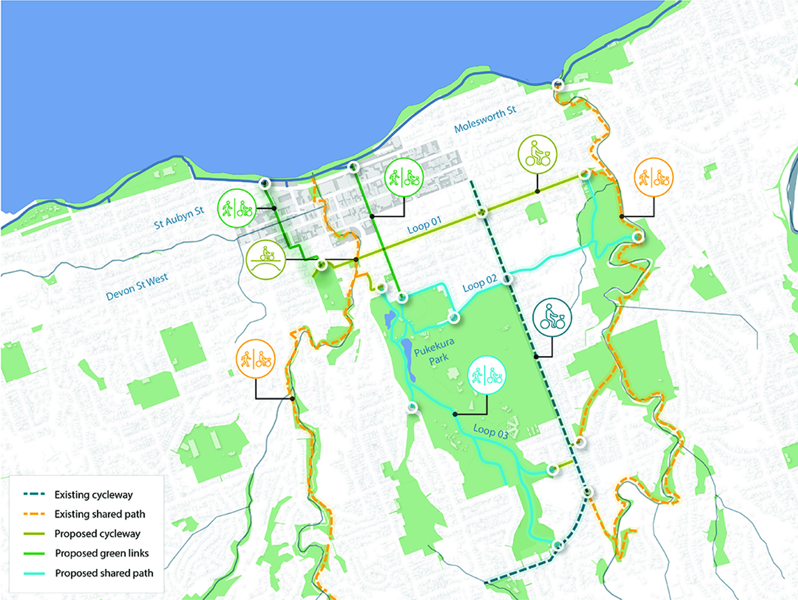 Recreational Links map