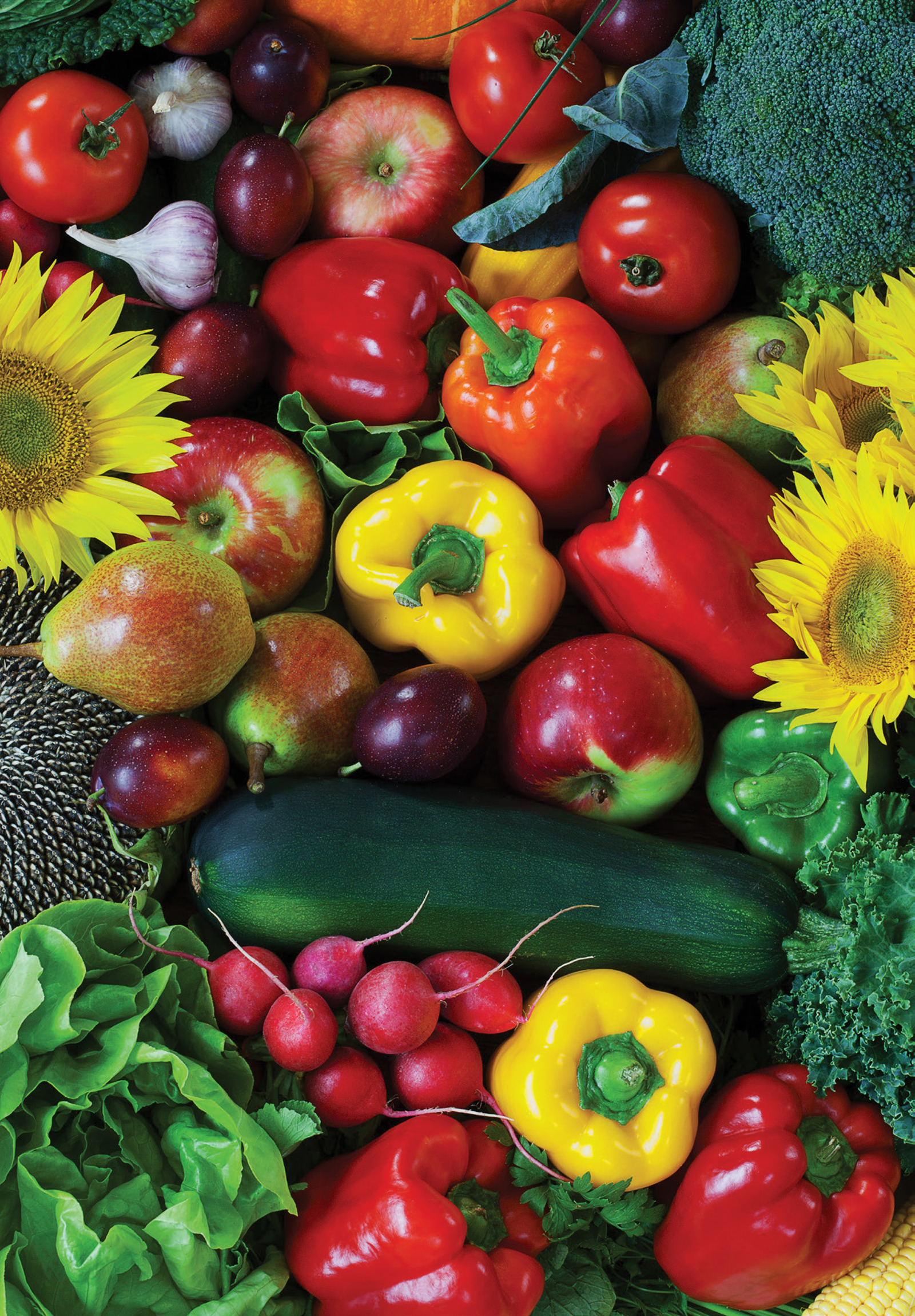 Fruit and vegetables.