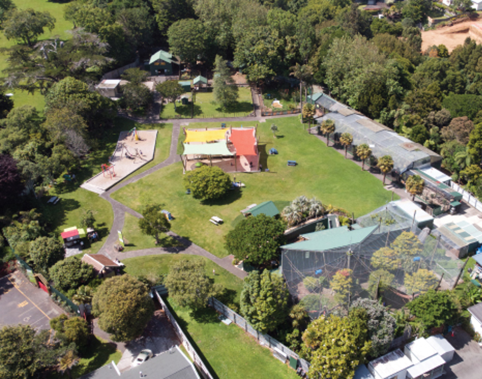 Brooklands Zoo from above