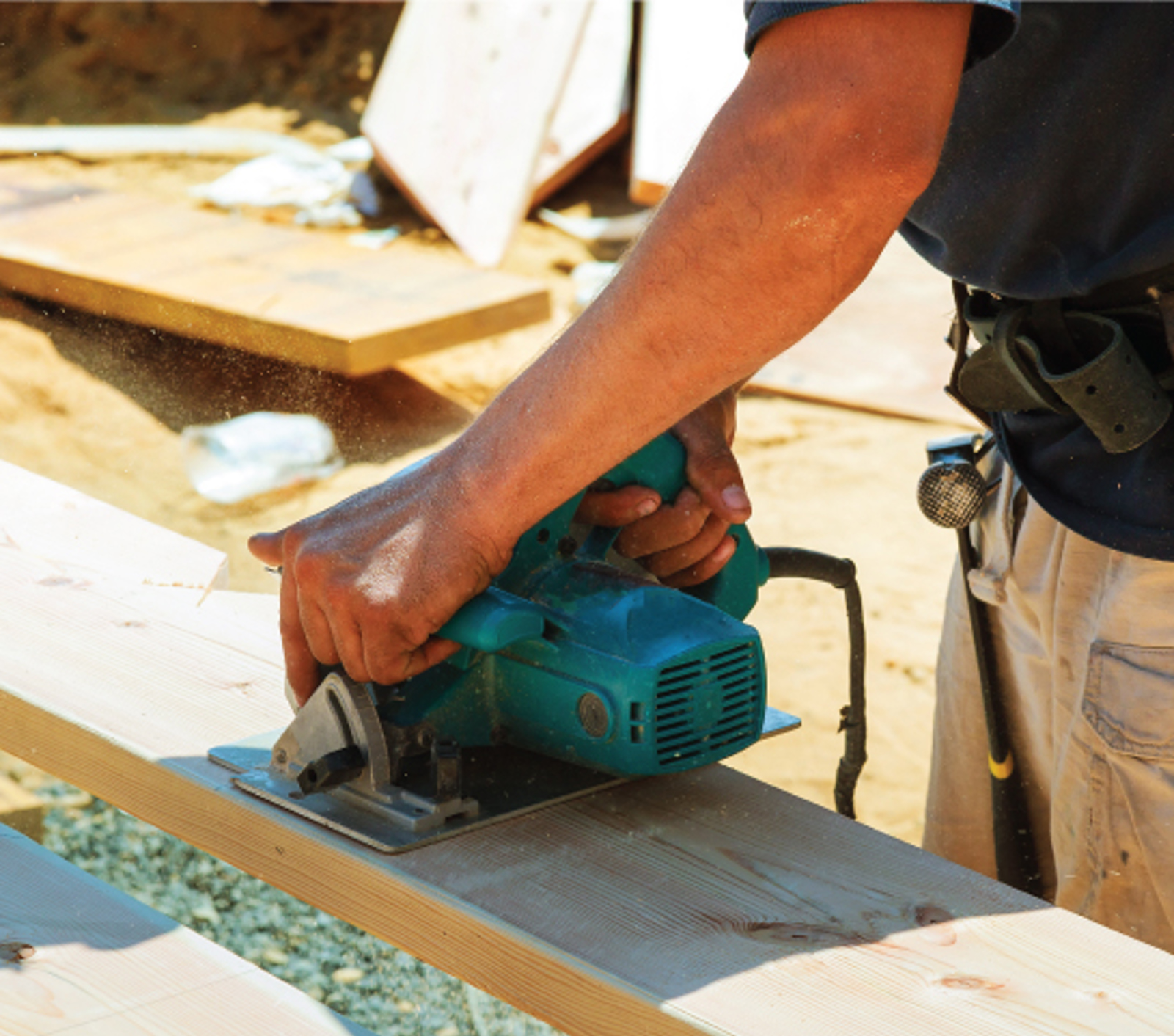 Man using a power tool