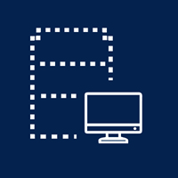 Modern office space icon 