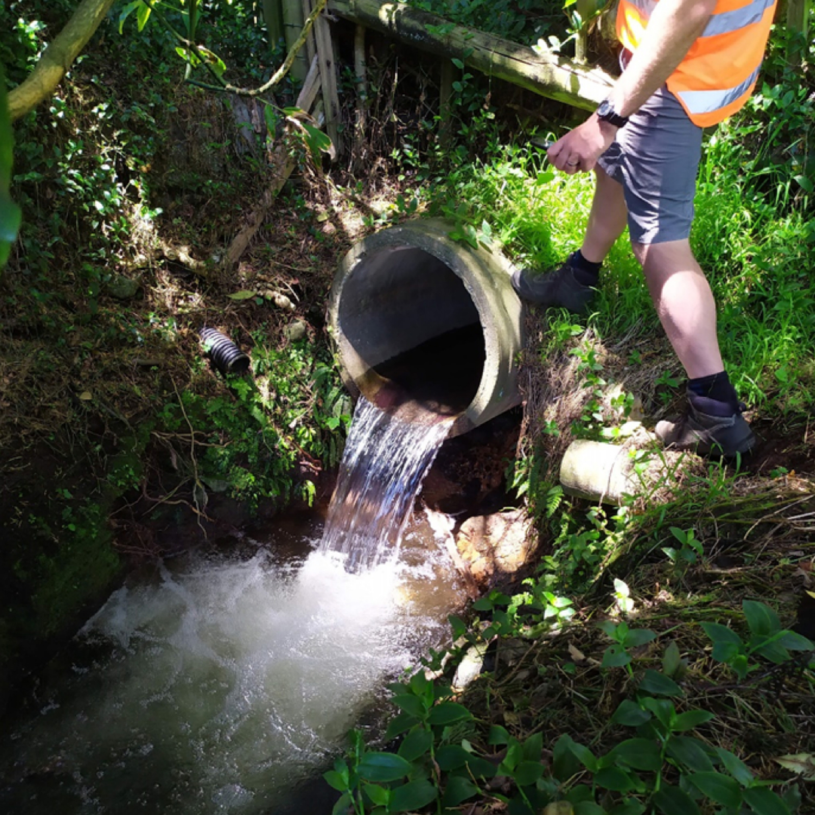 Perched culvert in the Waiari