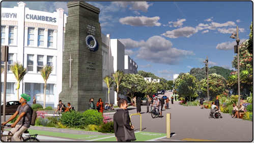 Cenotaph Civic Space Upgrade. 
