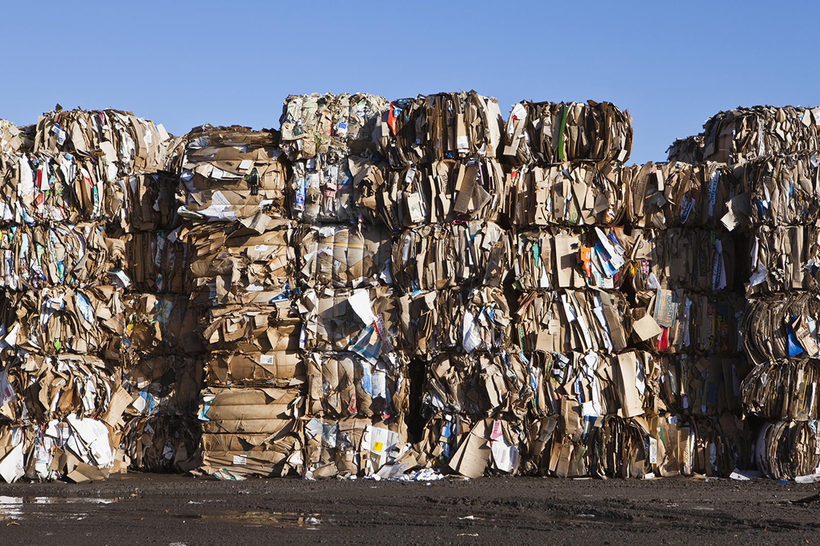 Stacked waste
