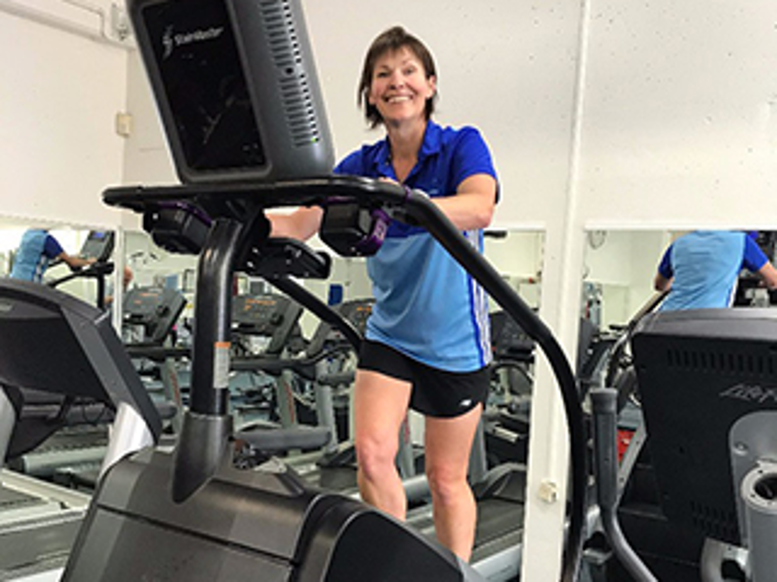 Wendy on a treadmill