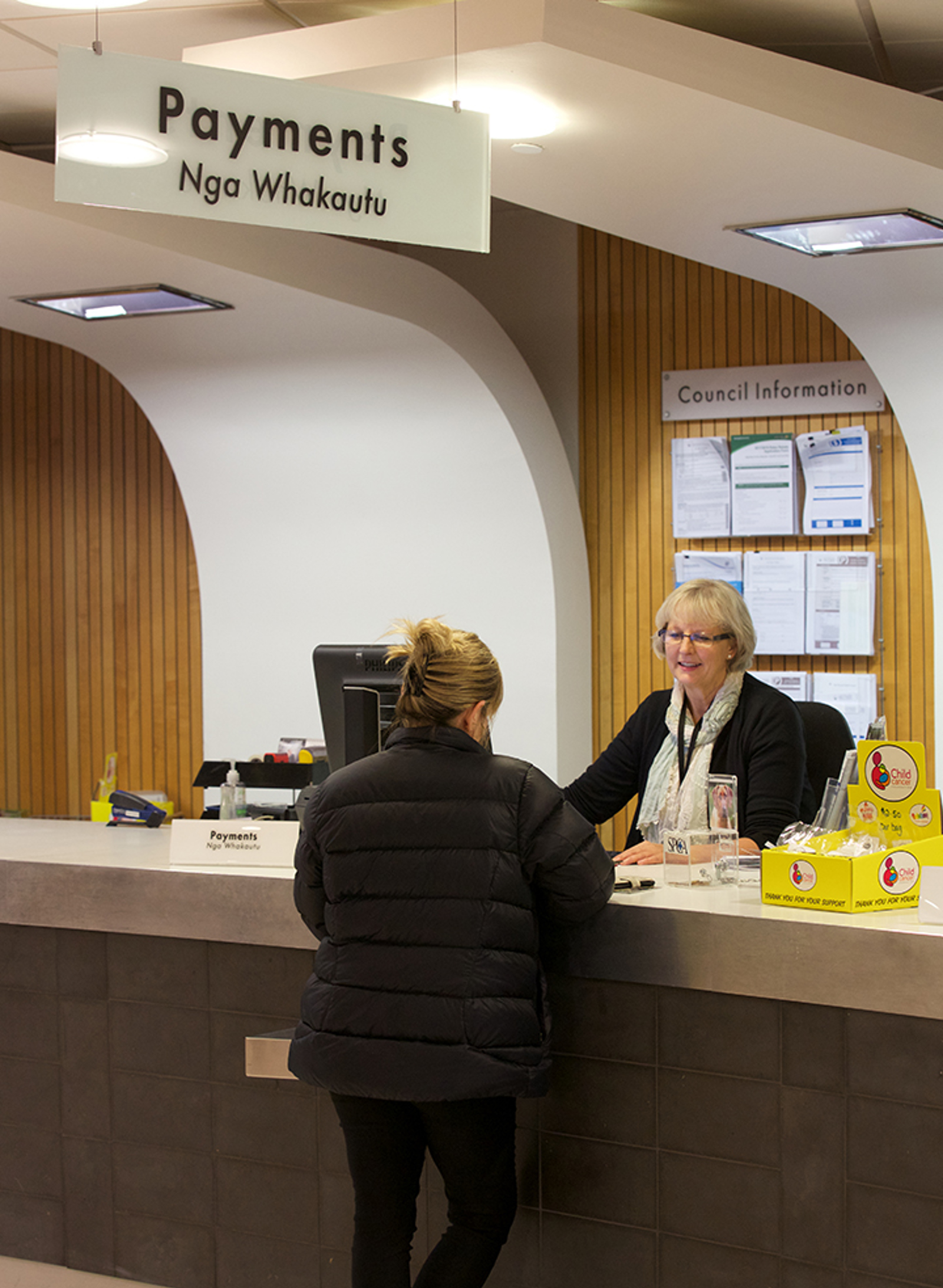 Person making a payment at NPDC 