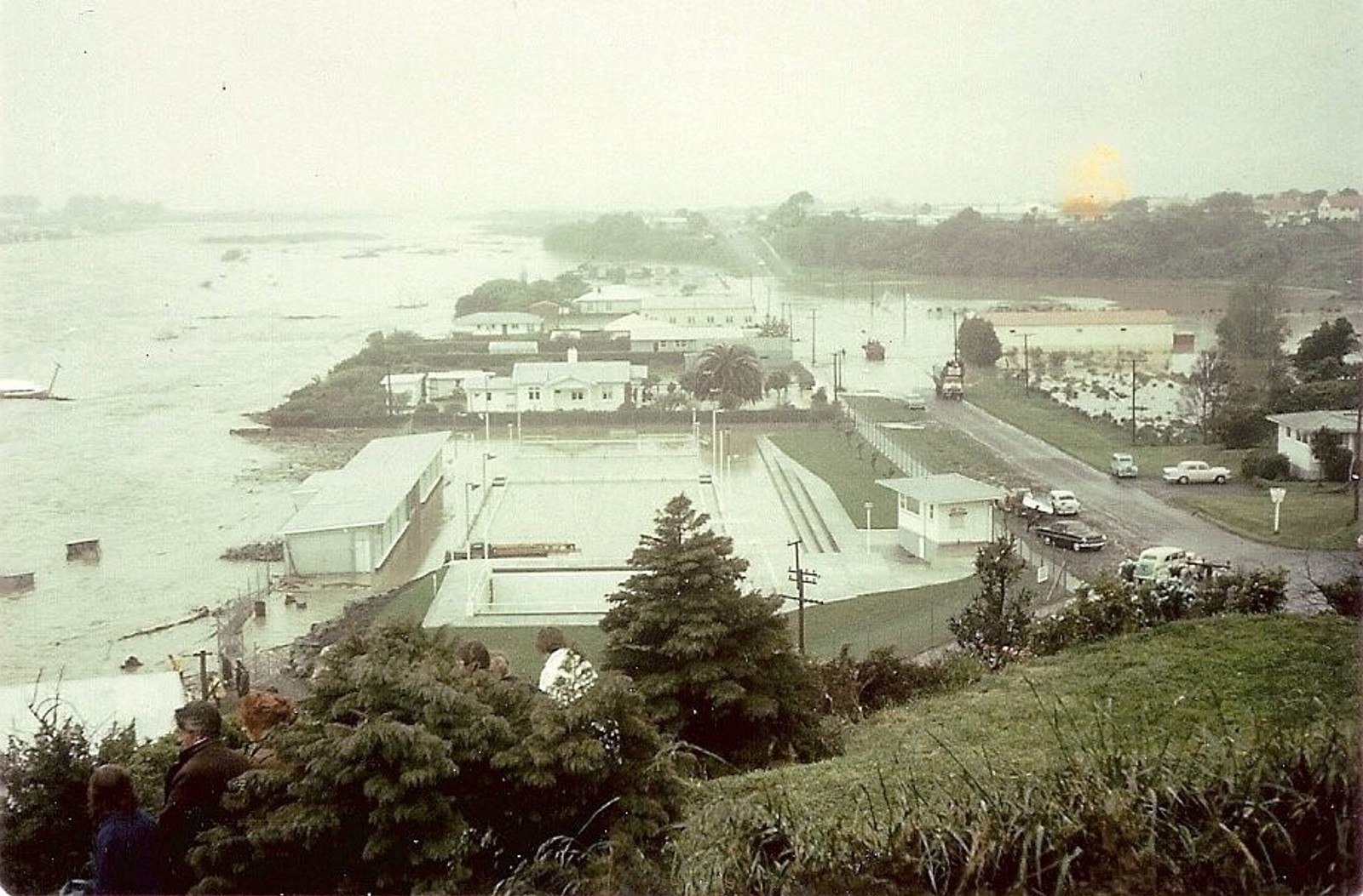 Pennington Park in flood, early 1970s 