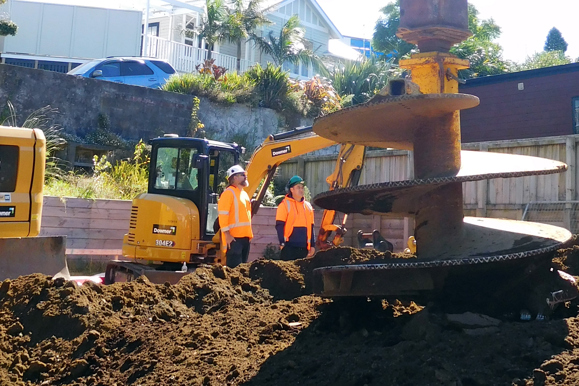 Waiwaka Terrace Stormwater Repair Drilling 15 March 2022