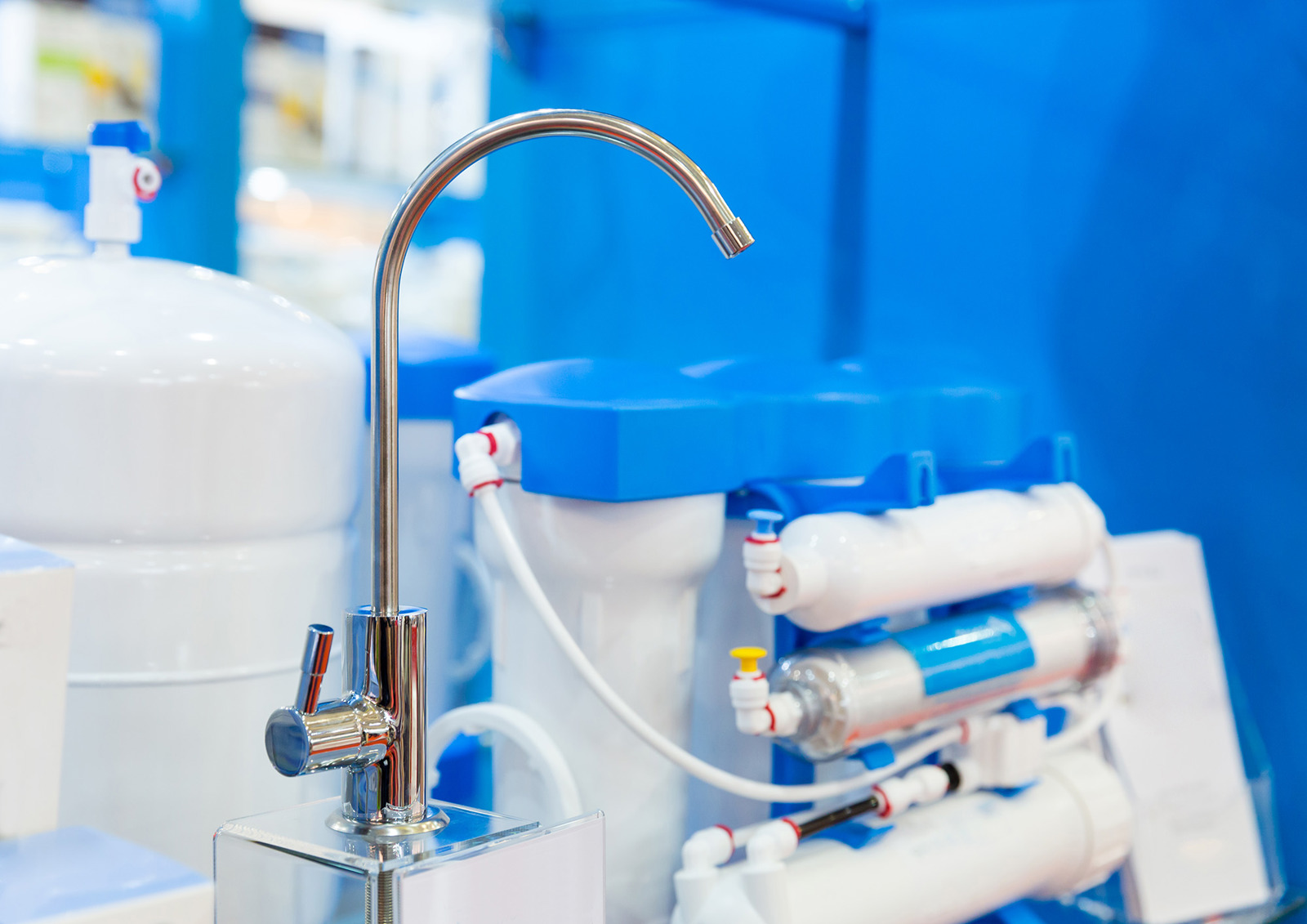 Water Filter System Or Osmosis Water Purification. 