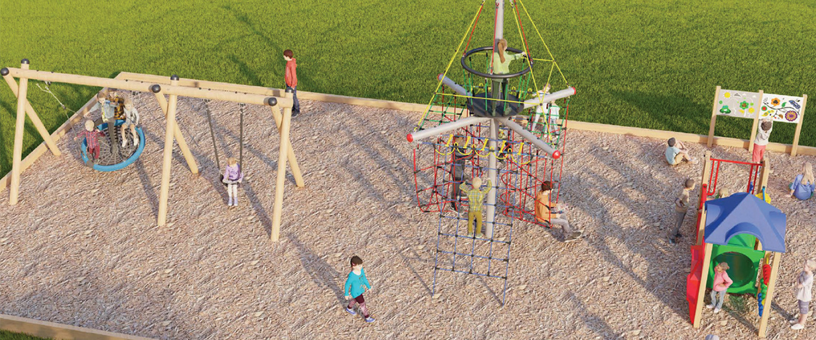 Concept of new play equipment in Bromley Place Reserve. 